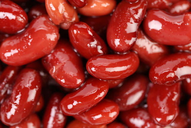 Red kidney bean texture background.