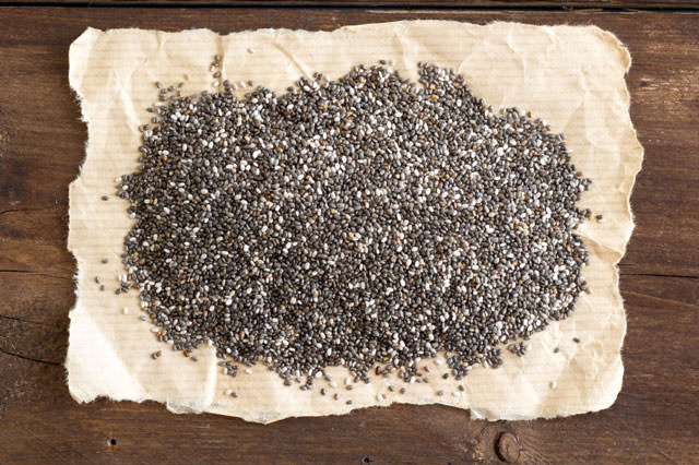 Chia seeds with a word CHIA